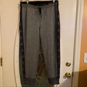VS PINK Glitter Rainbow Joggers Sweatpants Size XL NWOT Victoria Secret